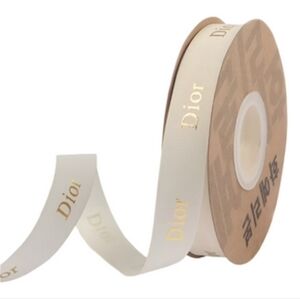 Dior Ivory Ribbon with Gold Accents